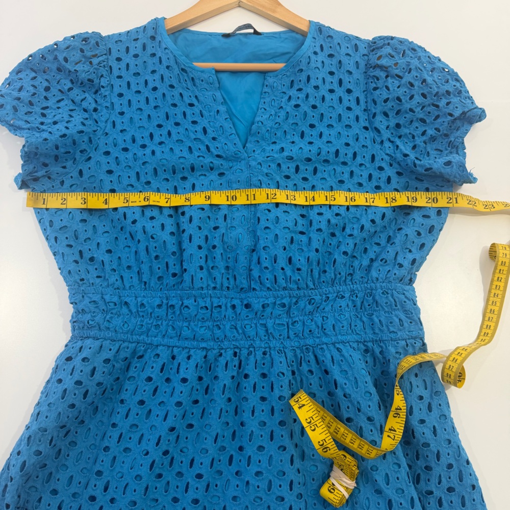 PrettyGarden Blue Eyelet Maxi Dress XL - Picture 12 of 13